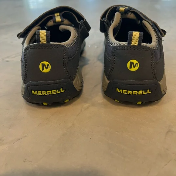 Merrell Kids' Navy and Yellow Outdoor Sandals - Picture 3 of 4